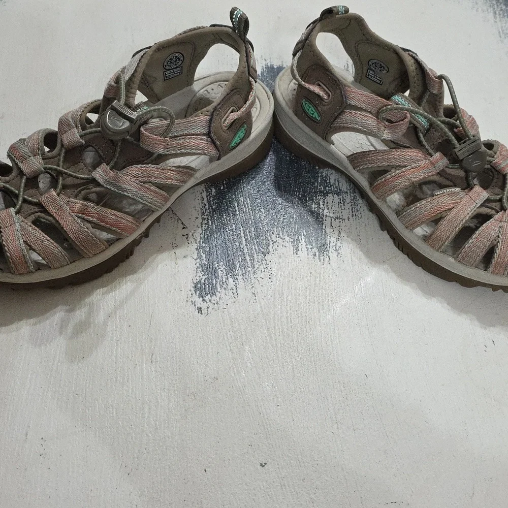 Keen Women's Multi-Color Strappy Sandals Outdoors Waterproof‎ Comfort Sz 7.5 EUC